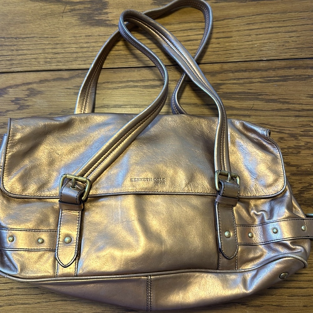 Bronze Kenneth Cole Satchel style handbag.